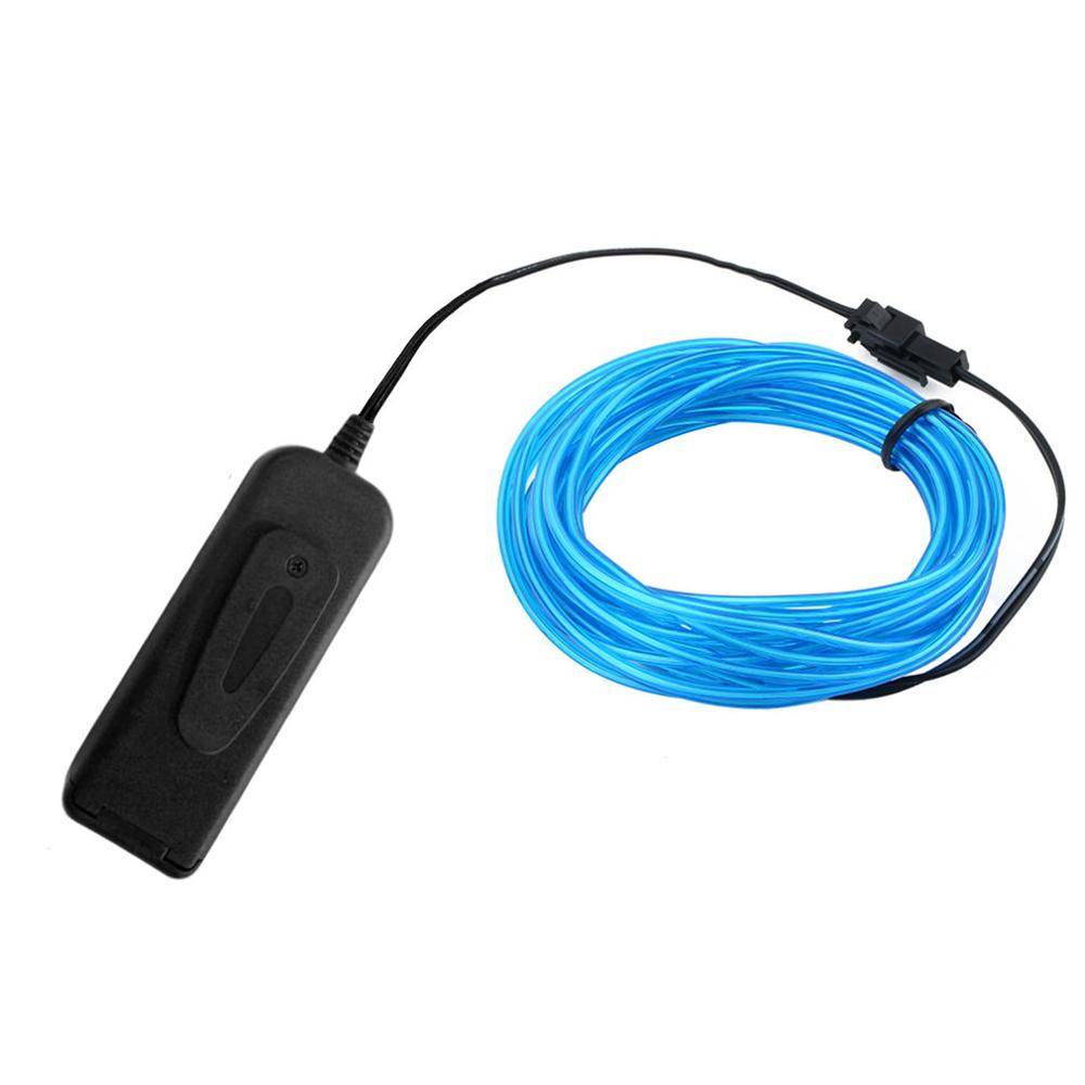 Glow Neon Cable Car Accessories Set: 3 Blue Cables 