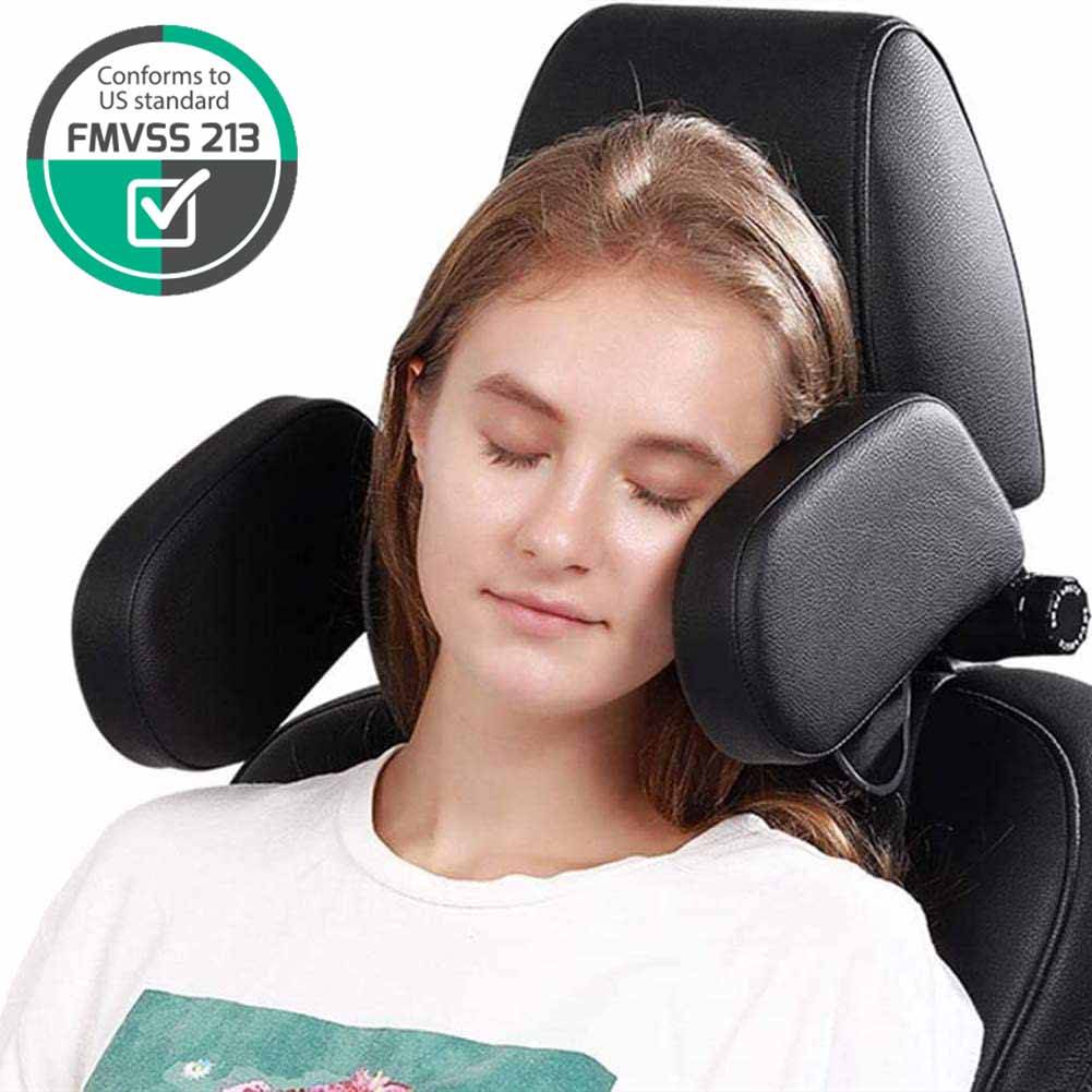 Premium Car Seat Headrest Pillows Best Sellers Car Organizers Type : Black Leather|Beige Leather 