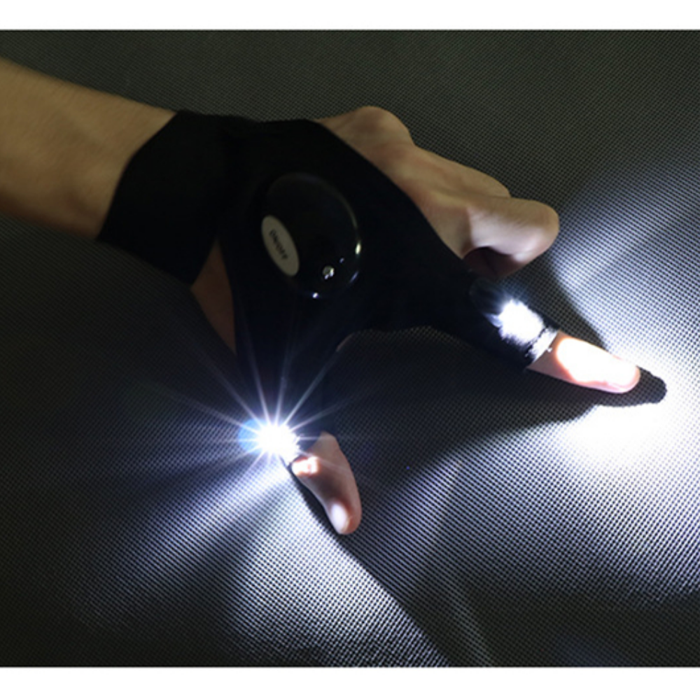 waterproof led light work gloves