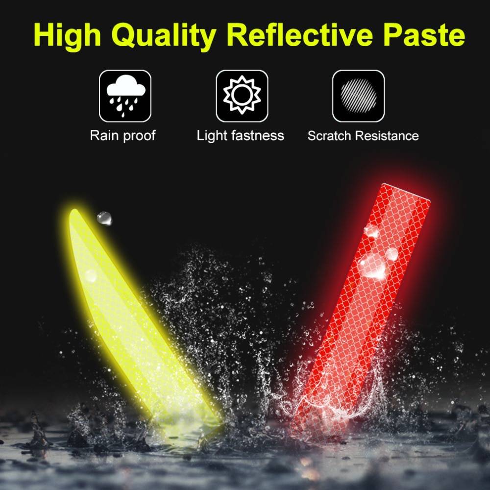 Reflectante Reflector Sticker Car Accessories . Color : Red|White|Blue|Yellow|Orange 