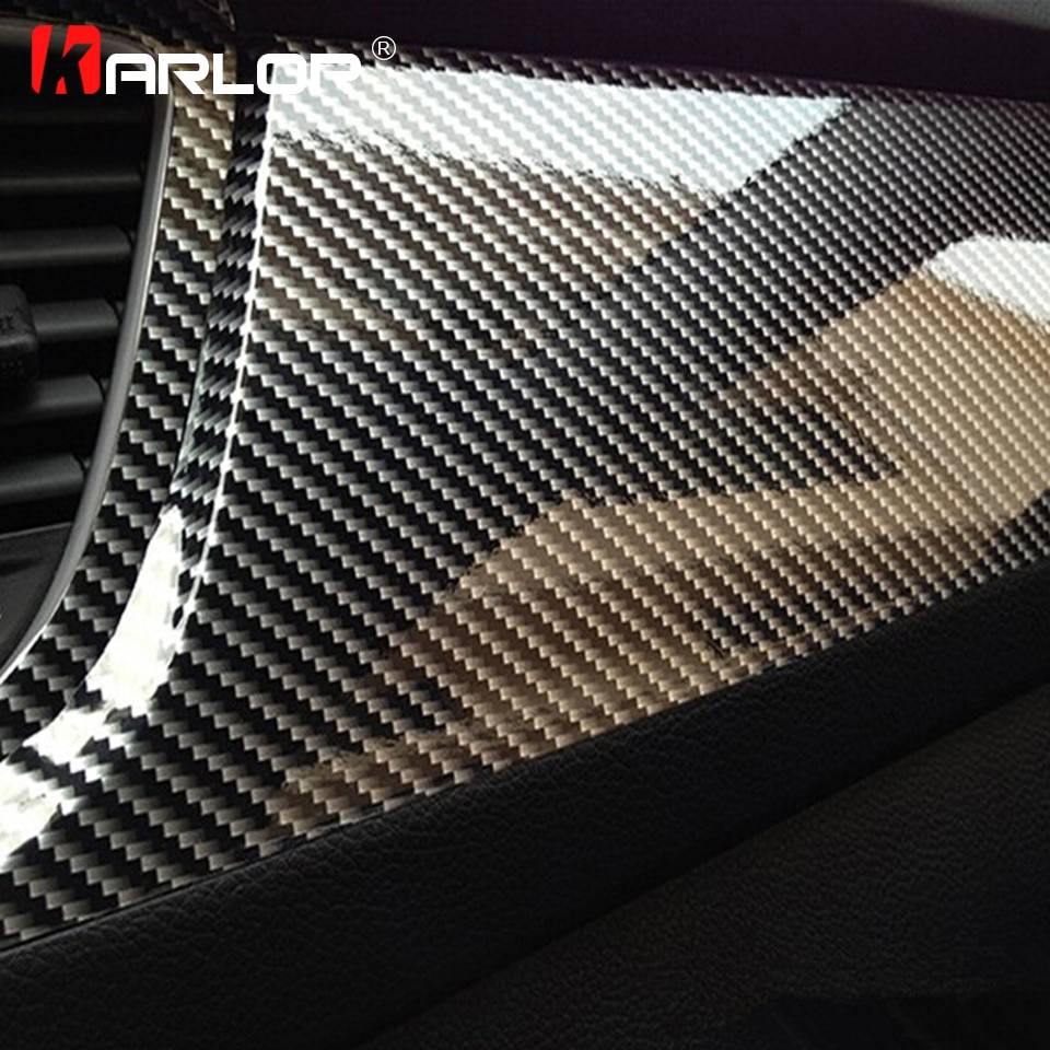 High Glossy 5D Carbon Fiber Wrapping Vinyl Car Accessories Color Name : Black|Red|Blue|Silver|Gray 