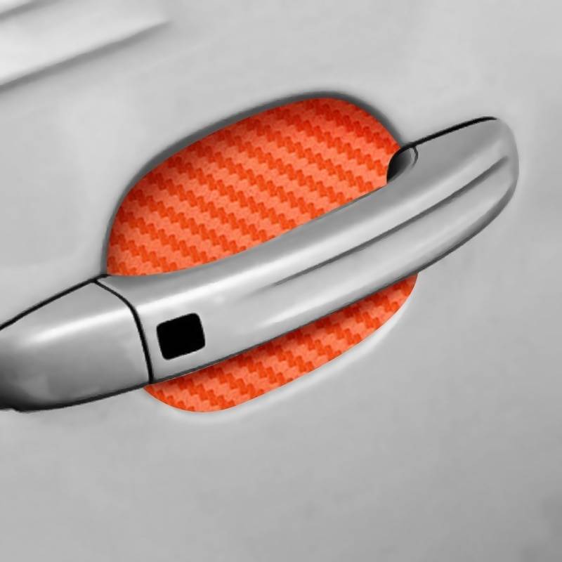 4Pcs/Set Car Door Sticker Carbon Fiber Scratches Resistant Cover Auto Handle Protection Film Exterior Styling Accessories