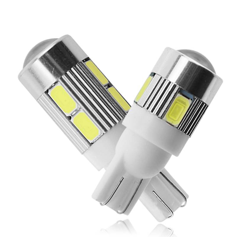 1x Car T10 LED Bulb Car Accessories Emitting Color : T10 6SMD White|T10 10SMD White 