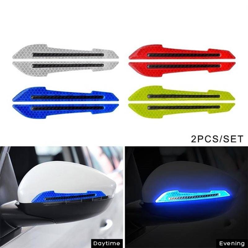 1 Pair Car Rearview Mirror Reflective Sticker . Best Sellers Car Accessories Color Name : Red|White|Yellow|Blue 