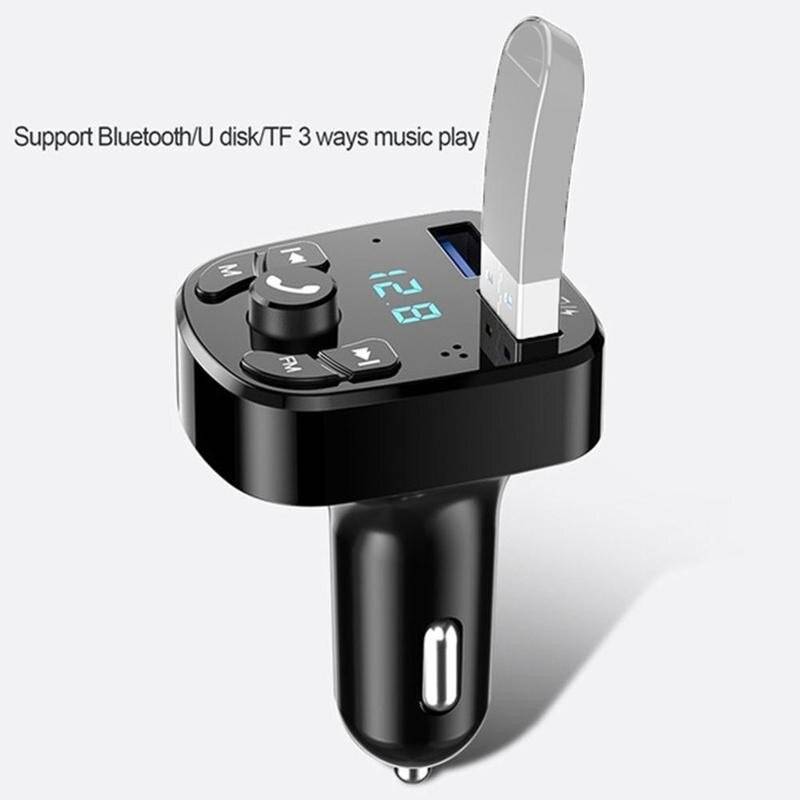 FM Transmitter Bluetooth Wireless Car kit Handfree Dual USB Car Charger 2.1A MP3 Music TF Card U disk AUX Player