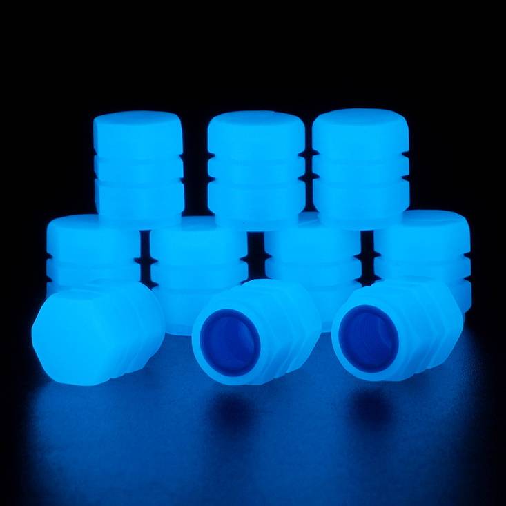 Luminous Tire Valve Cap Car Motorcycle Bike Wheel Hub Glowing Valve Cover Tire Decoration Auto Styling Tyre Accessories