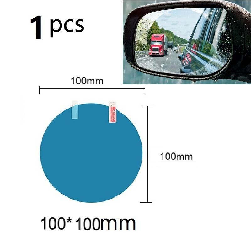 1 piece New Car Sticker Rainproof Film Rearview Mirror Rain-proof Anti-Fog Stickers Auto Safety Driving Car Accessories Color Name : 1 PCS 80 X 80 mm|1 PCS 100 X 100 mm|1 PCS 95 X 135 mm|1 PCS 100 X 150 mm 