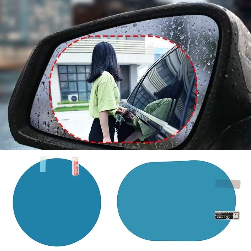 1 piece New Car Sticker Rainproof Film Rearview Mirror Rain-proof Anti-Fog Stickers Auto Safety Driving Car Accessories