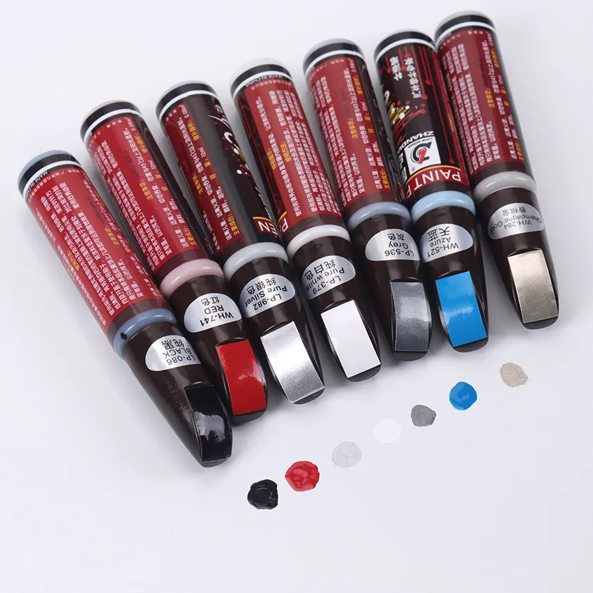 12ML Professional Applicator Remover Car Paint Pen Scratch Repair Tool Touch Up Paint Waterproof Clear Coat Applicator Color : Brown|Champagne Gold|Red Pearl|Silver|Red|White|Sky Blue|Bright black|Black|Lvory White|Sapphire Blue|Grey|Yellow ultramarine 