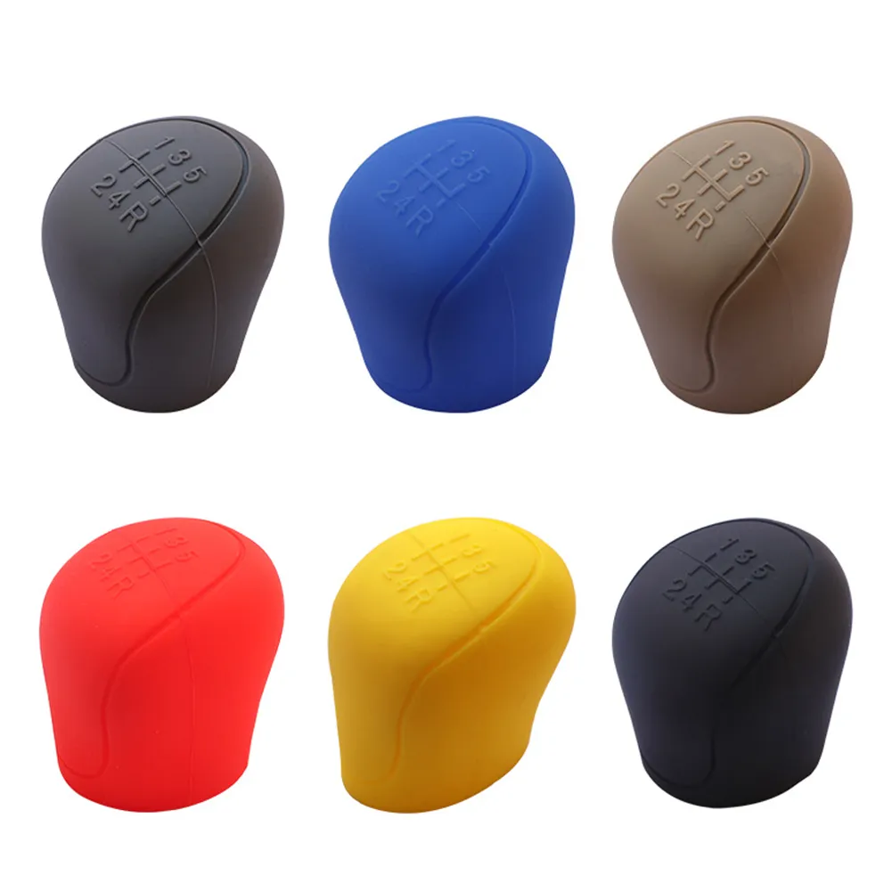 Car Silicone Gear Shift Knob Cover Gear Shift Non-Slip Grip Handle Protective Covers Manual 5 6-speed Car Interior Accessories Color Name : 6 Speed Black|6 Speed Grey|6 Speed Beige|6 Speed Red|5 Speed Black|5 Speed Grey|5 Speed Red|5 Speed Blue|5 Speed Beige|5 Speed Yellow 